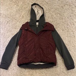 Kids Maroon and Gray Jacket